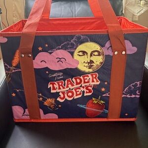 Trader Joe's Multicolor Reusable Tote Bag box